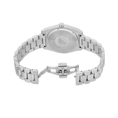 Emporio Armani Three-Hand Date Stainless Steel Watch